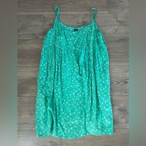 Wild Fable Women's Green Floral Sun Dress